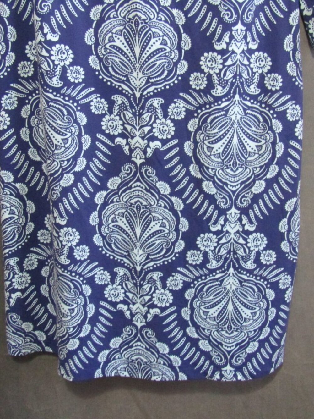 J McLaughlin Bedford Catalina Cloth Blue Floral 1/4 Zip Shift Dress Size M - Picture 4 of 9